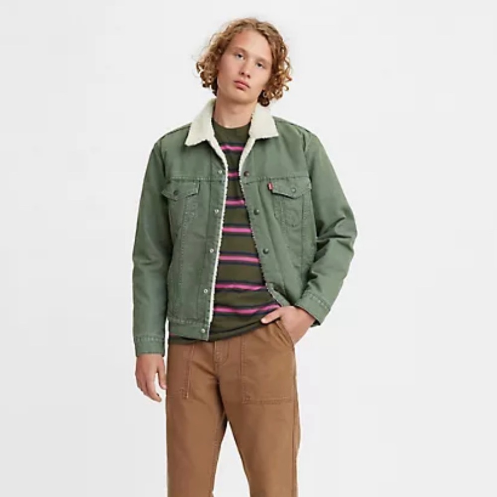 CANVAS SHERPA TRUCKER JACKET